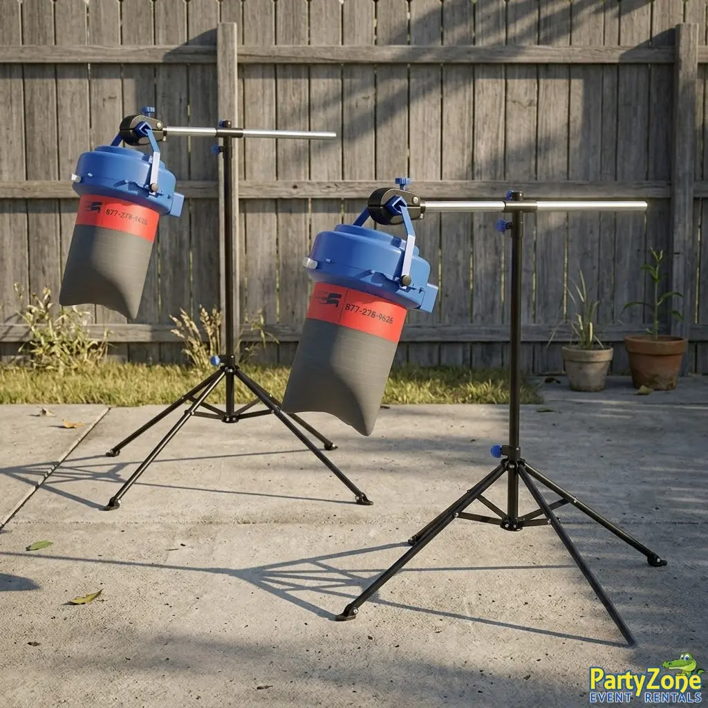 Two foam machines rental for large Metairie LA block parties and summer camps