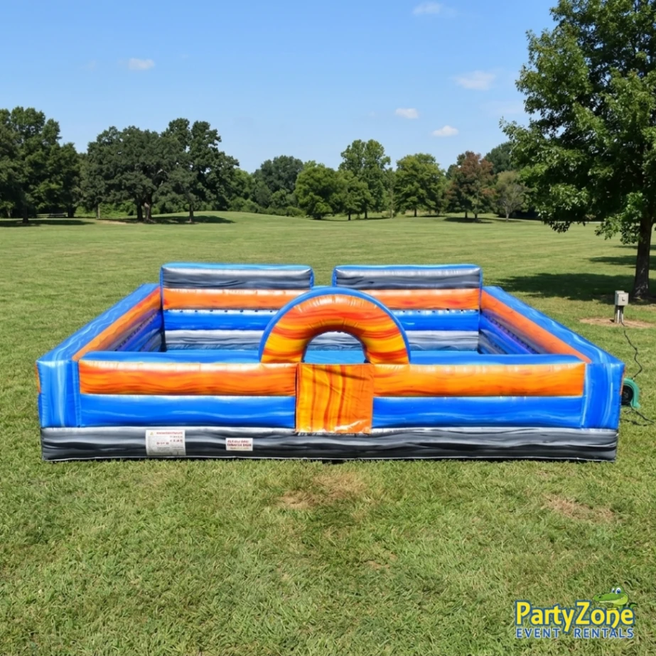 Marble inflatable foam pit rental for Metairie LA camps youth groups and backyard parties